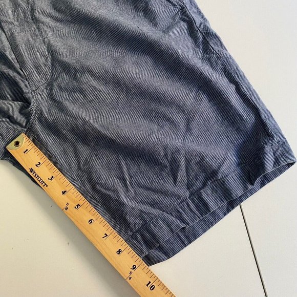 J. Crew Stanton Chino Shorts Baird McNutt Linen Blend Blue Size 35 / 9" Inseam - Picture 11 of 11